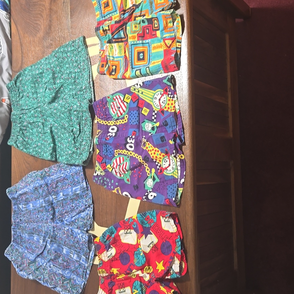 Retro Bundle Of 7 Pair Kids Shorts Small/5T And 3T